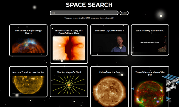 Space Search App Screenshot